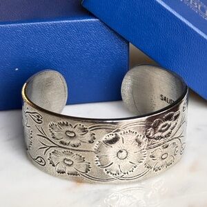 Silver Floral Bracelet